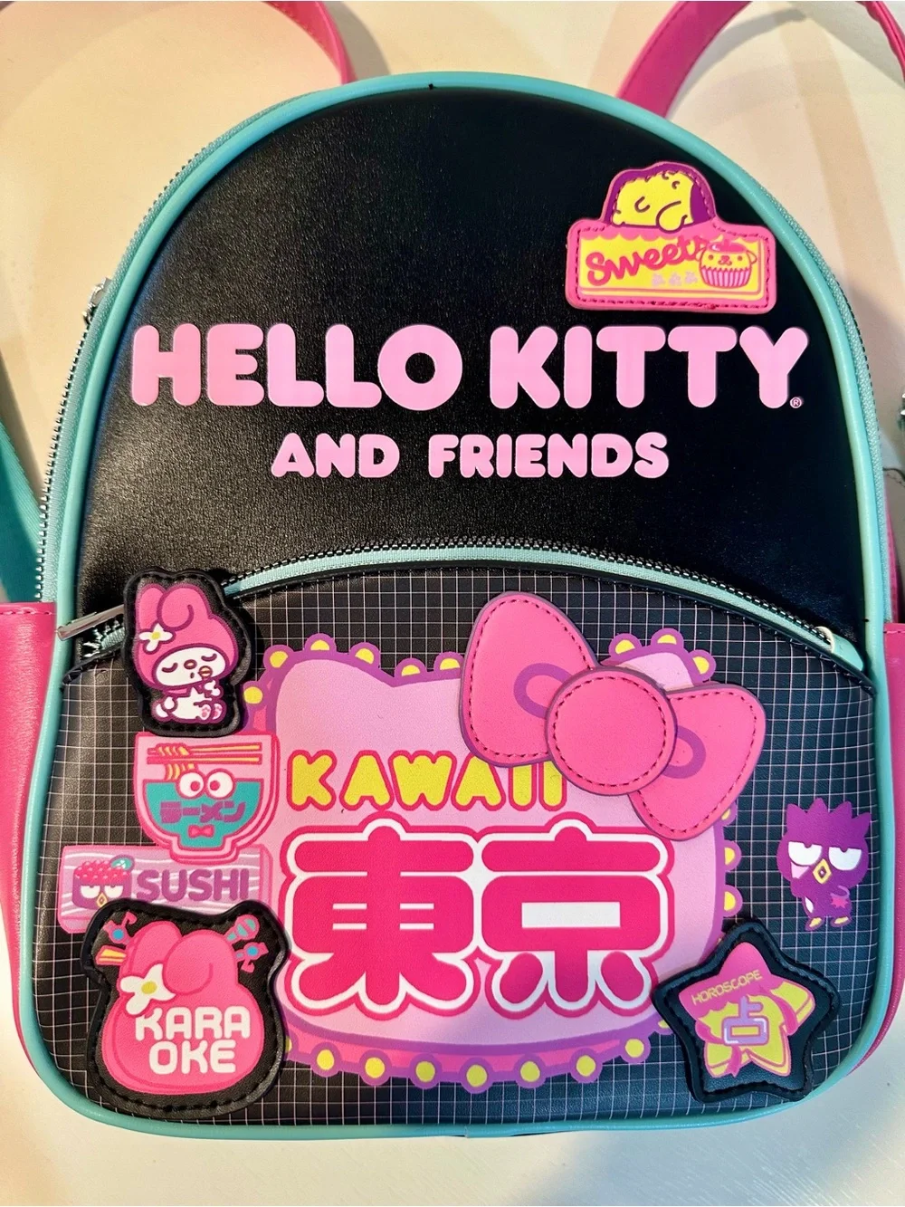 Hello Kitty and Friends Pink Teal Mini Backpack